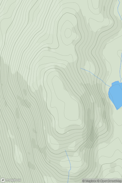 Thumbnail image for Clach Bheinn [Loch Fyne to Bute and the Firth of Clyde] [NS212953] showing contour plot for surrounding peak